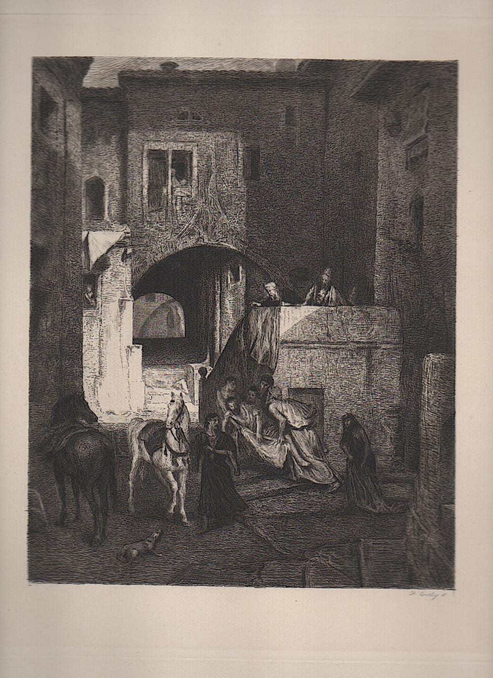 Charles Courtry comparable auction result: charles courtry 1846 1897 original etching c 1883