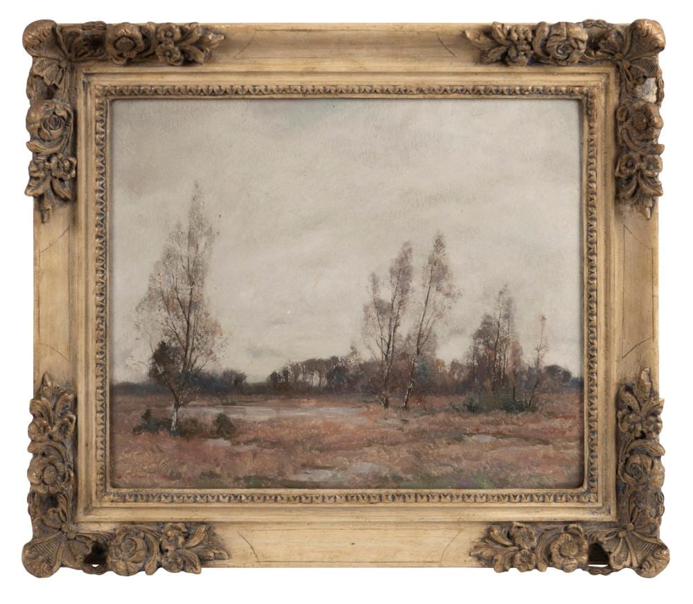 William Thomas Wood comparable auction result: william thomas wood 1877 1958 untitled landscape with birch trees oil on board signed lower left william t wood 97 37 x 45cm 52 x 60cm