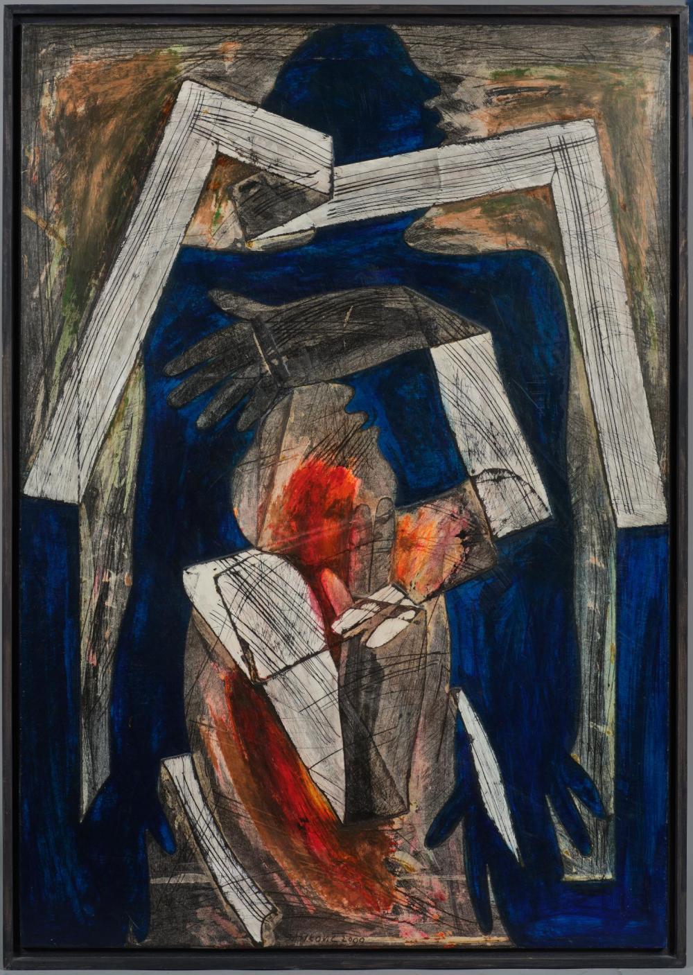 Jozef Jankovic comparable auction result: jozef jankovic 1937 2017 composition en bleu