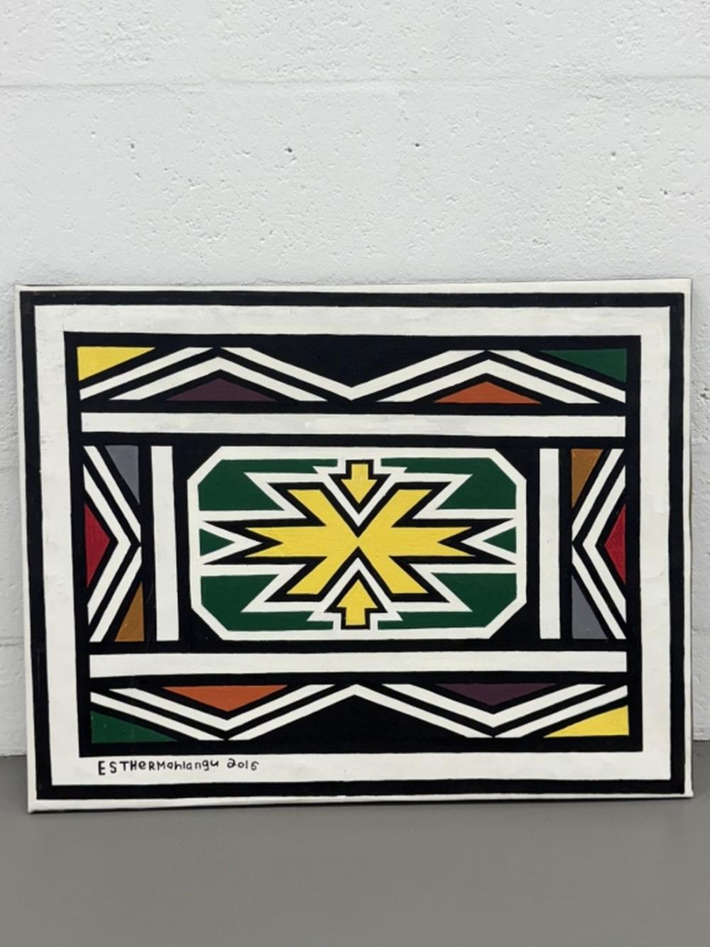 esther mahlangu south africa b 1935 · Joshua Kodner · 2025-10-11 Esther Mahlangu comparable auction result: esther mahlangu south africa b 1935