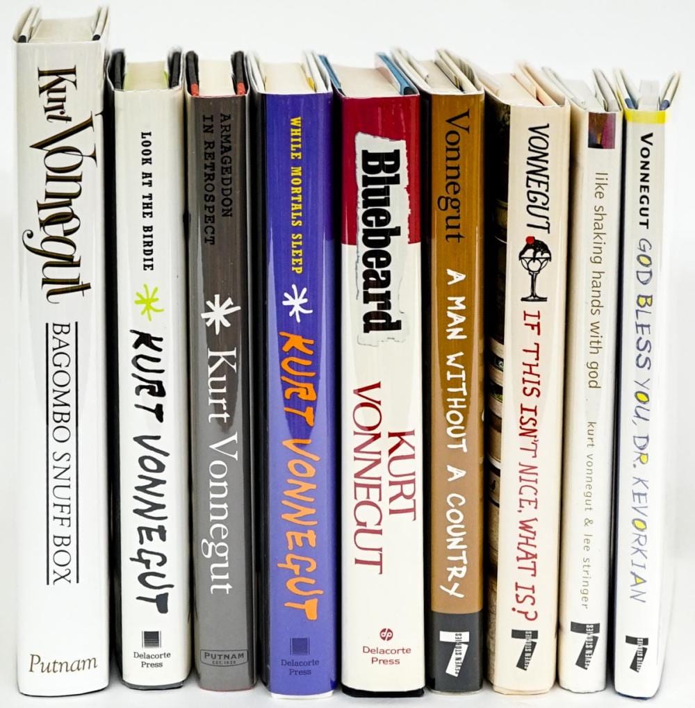 Kurt Vonnegut comparable auction result: kurt vonnegut 9 first editions