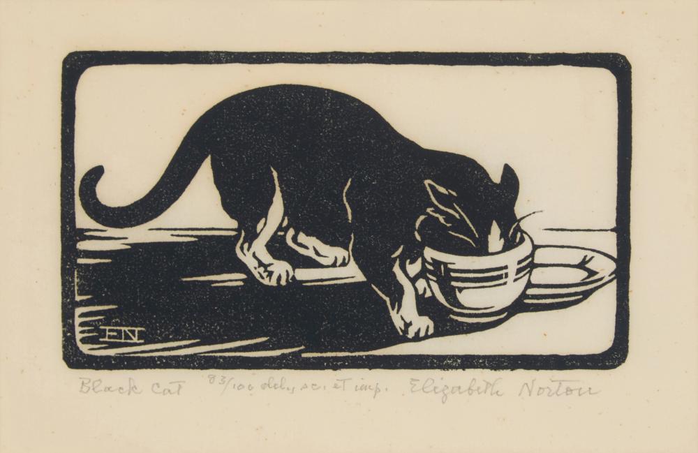 Elizabeth Norton comparable auction result: elizabeth norton 1887 1985 black cat 1929