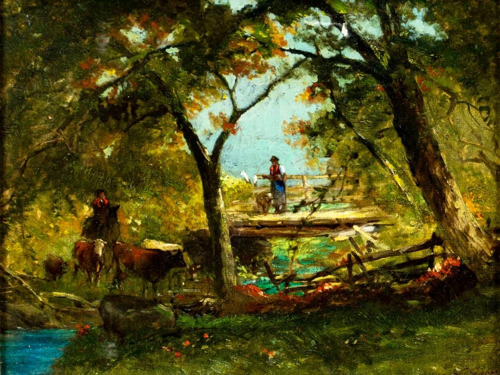 Samuel Lancaster Gerry comparable auction result: samuel lancaster gerry ma 1813 1891 oil painting antique