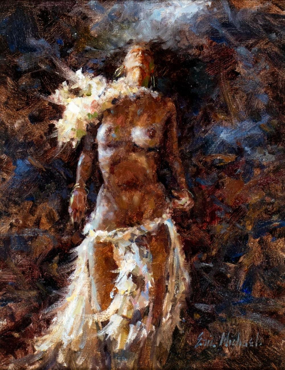 Eric Michaels comparable auction result: eric michaels co nm il b 1949 oil painting