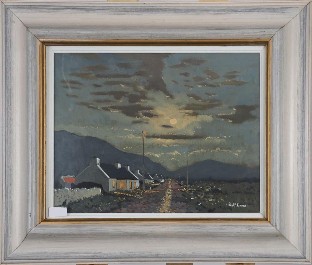 Alex McKenna comparable auction result: alex mckenna moonlit road with cottages