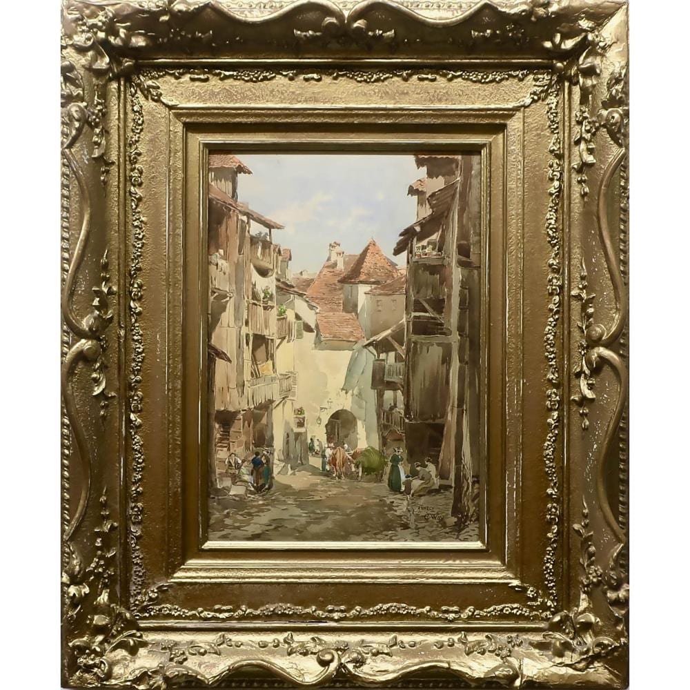 charles jones way british canadian 1835 1919 alps village street scene · Waddington's · 2025-10-02 Charles Jones Way comparable auction result: charles jones way british canadian 1835 1919 alps village street scene