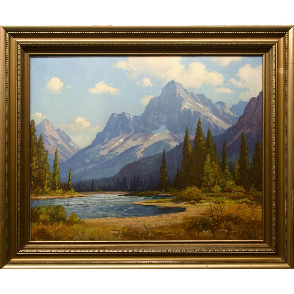Roland Gissing comparable auction result: roland gissing canadian 1895 1967 bow river valley banff national park alberta canada