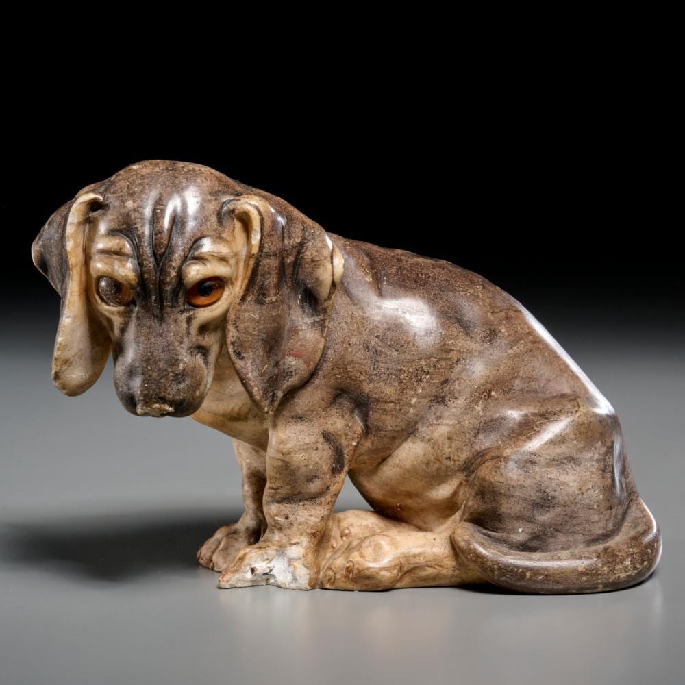 Fritz Kochendorfer comparable auction result: fritz kochendorfer carved marble dog