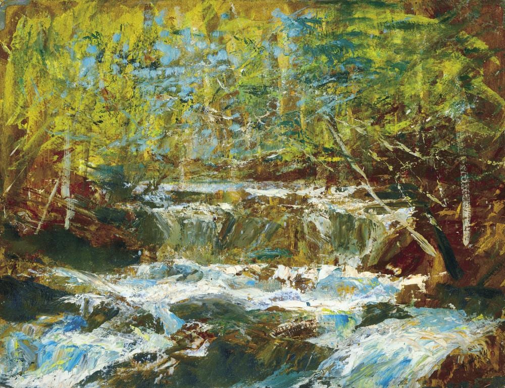 waterfall · Virág Judit Gallery · 2025-10-17 László Mednyánszky comparable auction result: waterfall