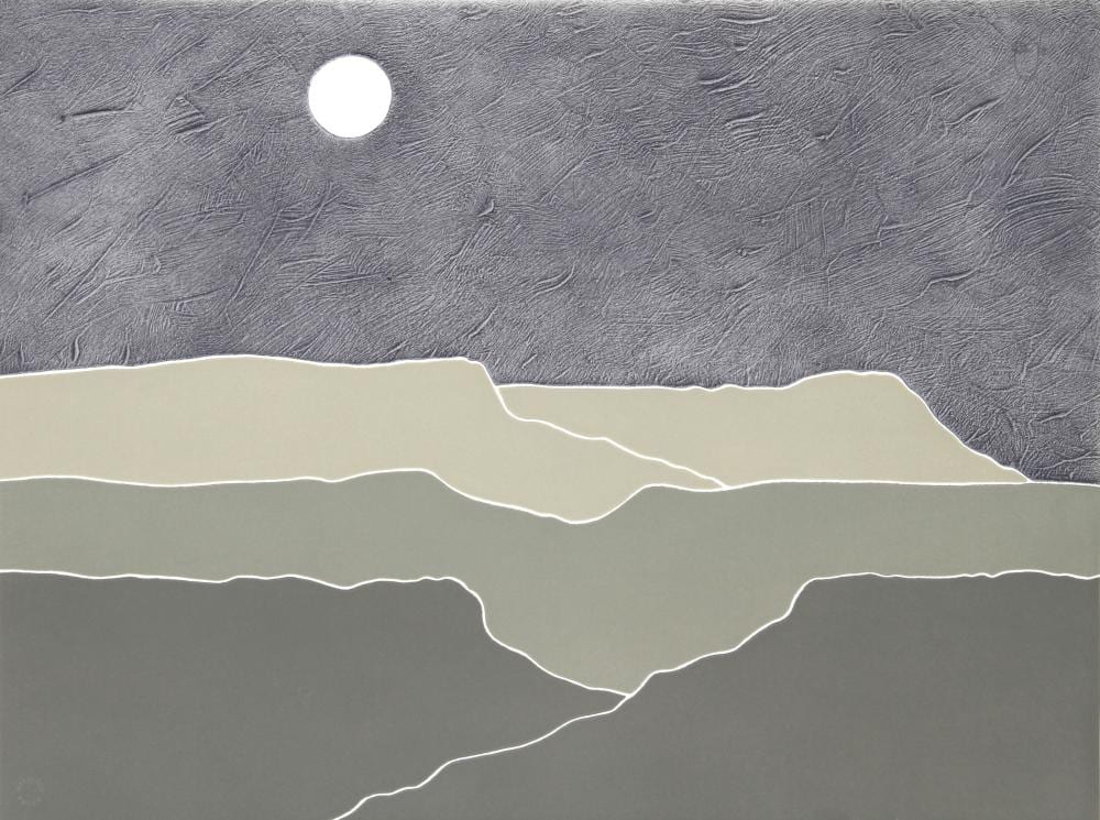 Peter Keefer comparable auction result: peter keefer taos dusk screenprint