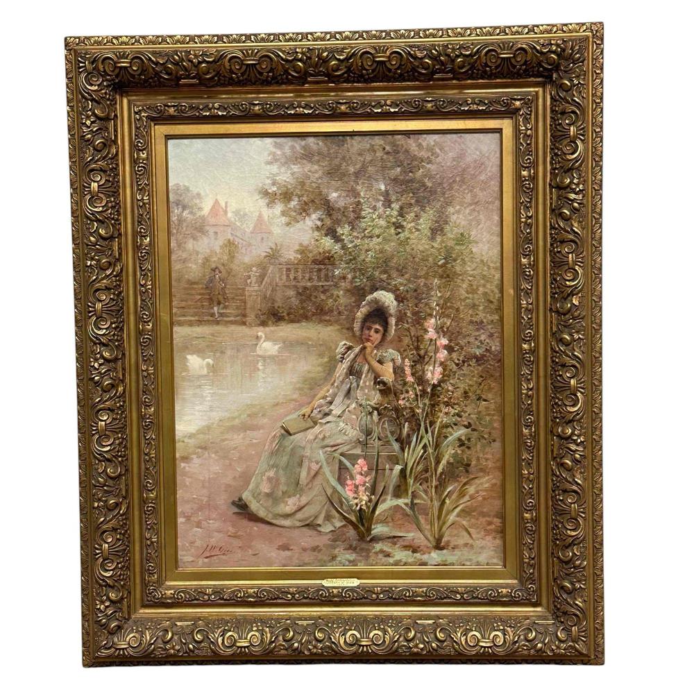 Joseph W. Gies comparable auction result: joseph w gies amer french 1860 1935 oil on canvas