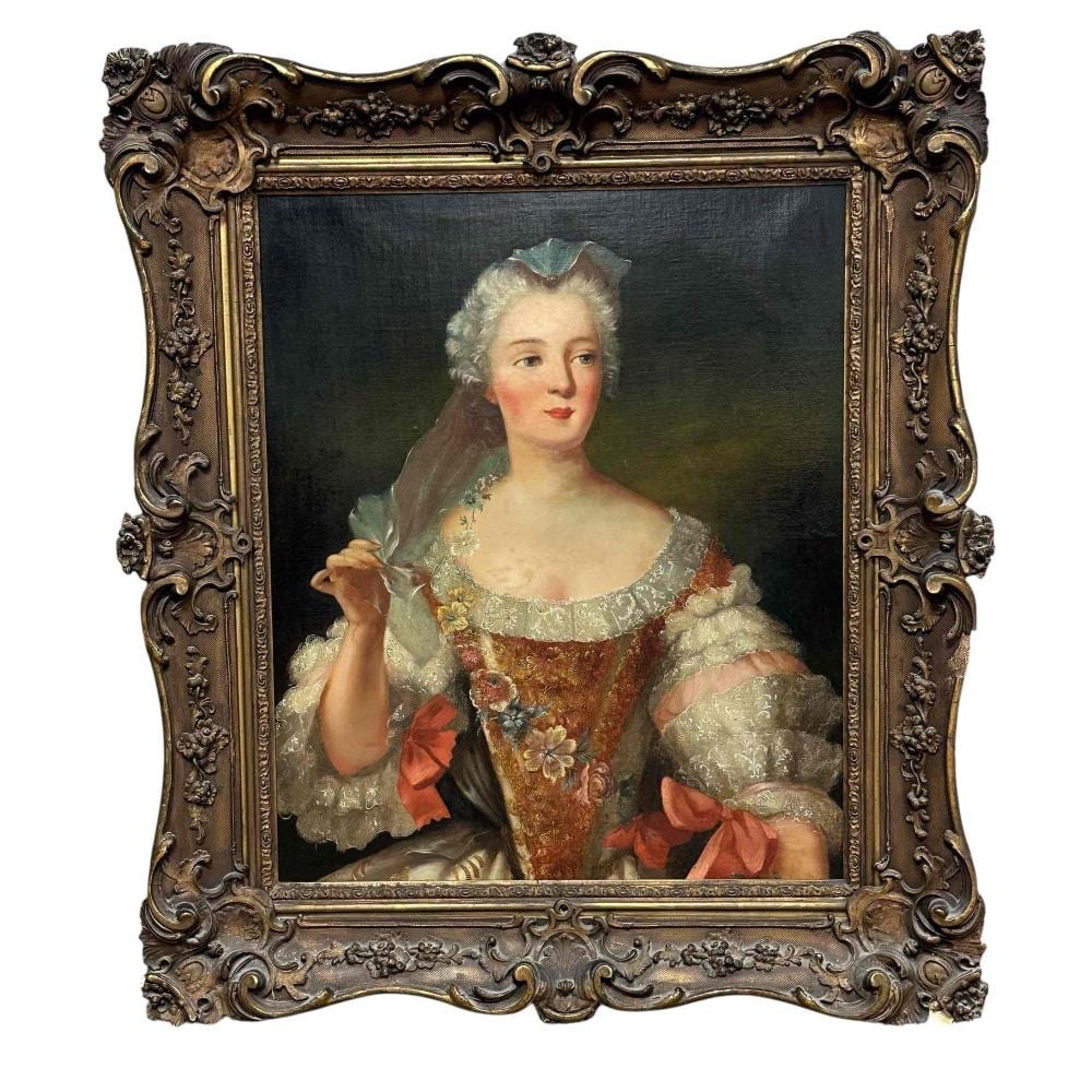 Jean-Marc Nattier comparable auction result: 18th c oil painting on canvas after jean marc nattier