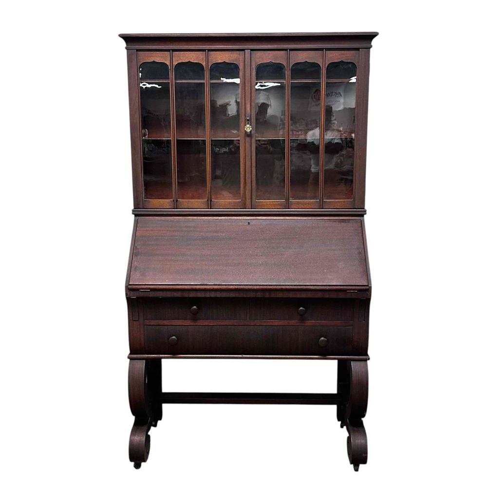 Mid 19th Century American Empire Secretary Desk sold by Premier Auction Galleries, lot 346 — auction record photograph