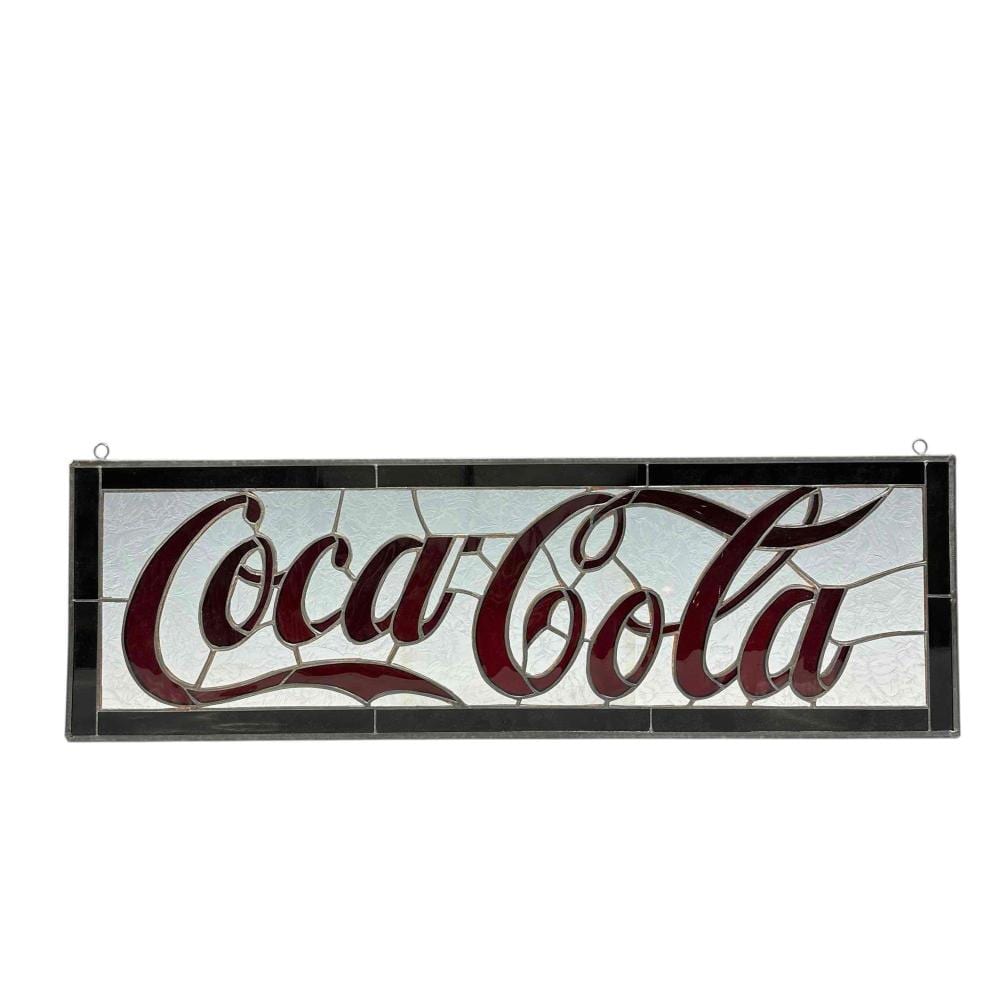 Maria Cândida Froes David Grut de Carvalho Coca comparable auction result: coca cola leaded and stained glass panel
