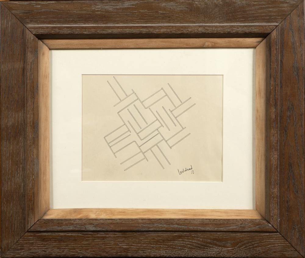 mon levinson new york 1926 2014 geometric abstraction · Bayeu Subastas · 2025-10-14 Mon Levinson comparable auction result: mon levinson new york 1926 2014 geometric abstraction