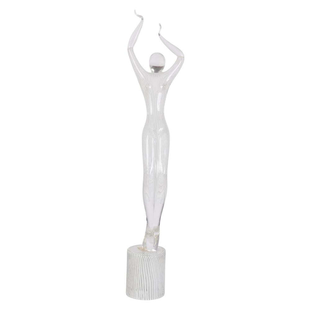 Renato Anatra comparable auction result: renato anatra b 1943 murano glass female sculpture