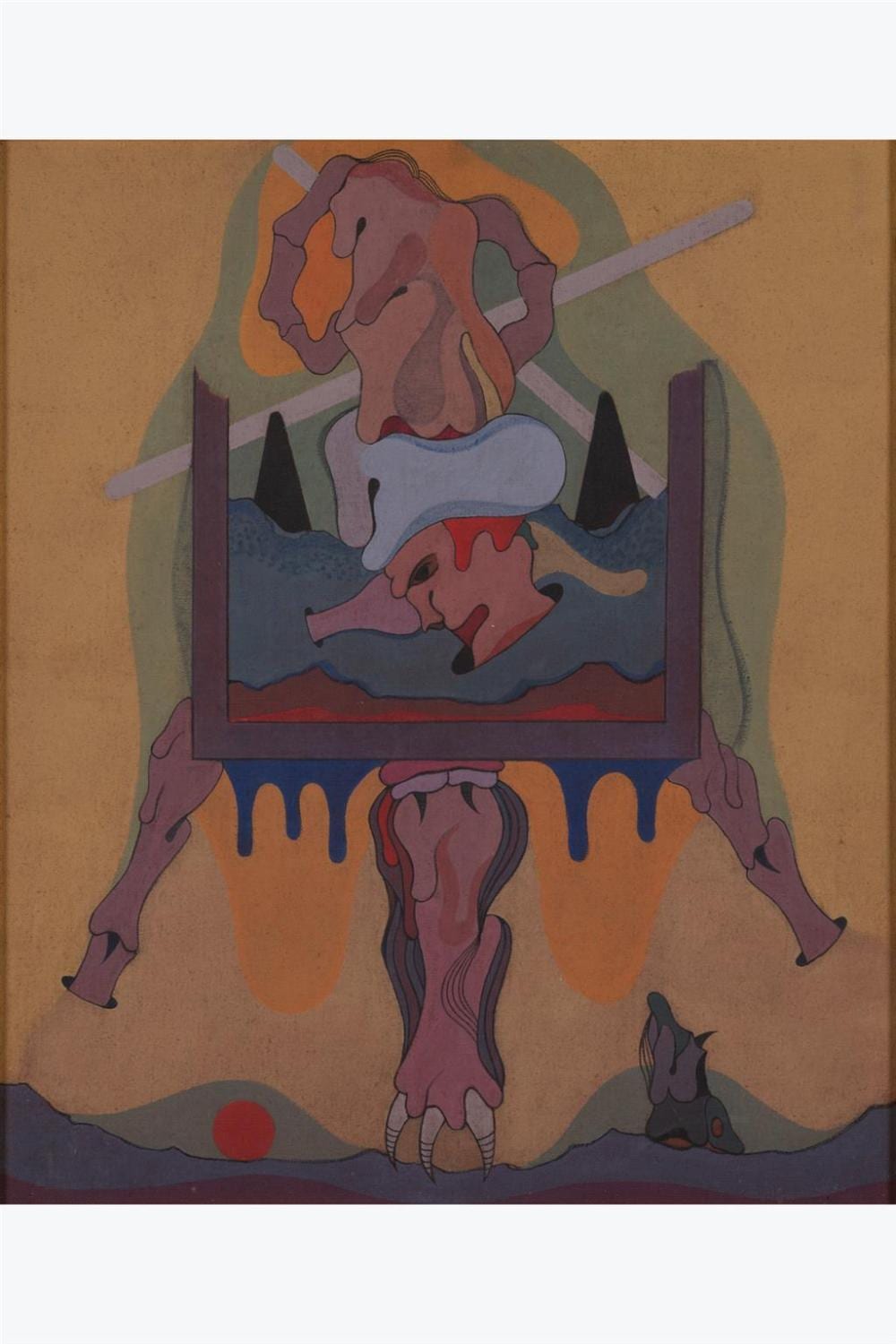 Jorge Camacho comparable auction result: jorge camacho 1934 2011 senior de reflejos 1978