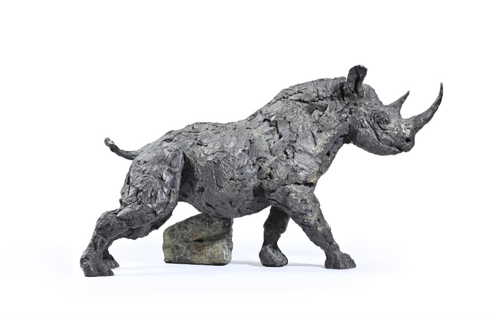 Hamish Mackie comparable auction result: hamish mackie british b 1973 black rhino itch