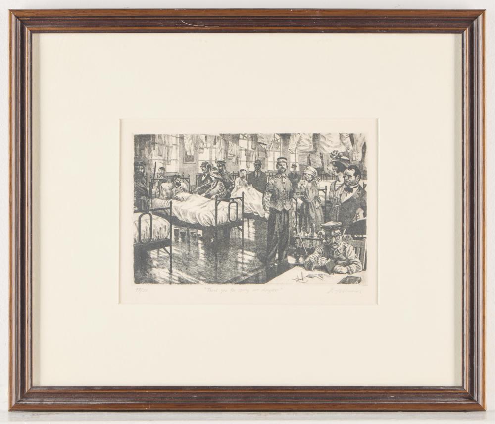 DAVID ITCHKAWICH comparable auction result: david itchkawich saving daughter etching