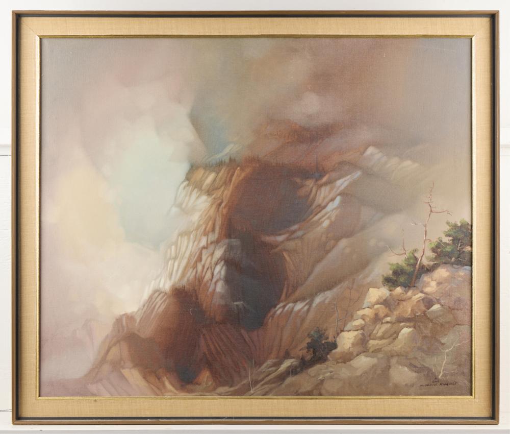 Charles Rhinehart comparable auction result: charles rhinehart it shall be carried away painting