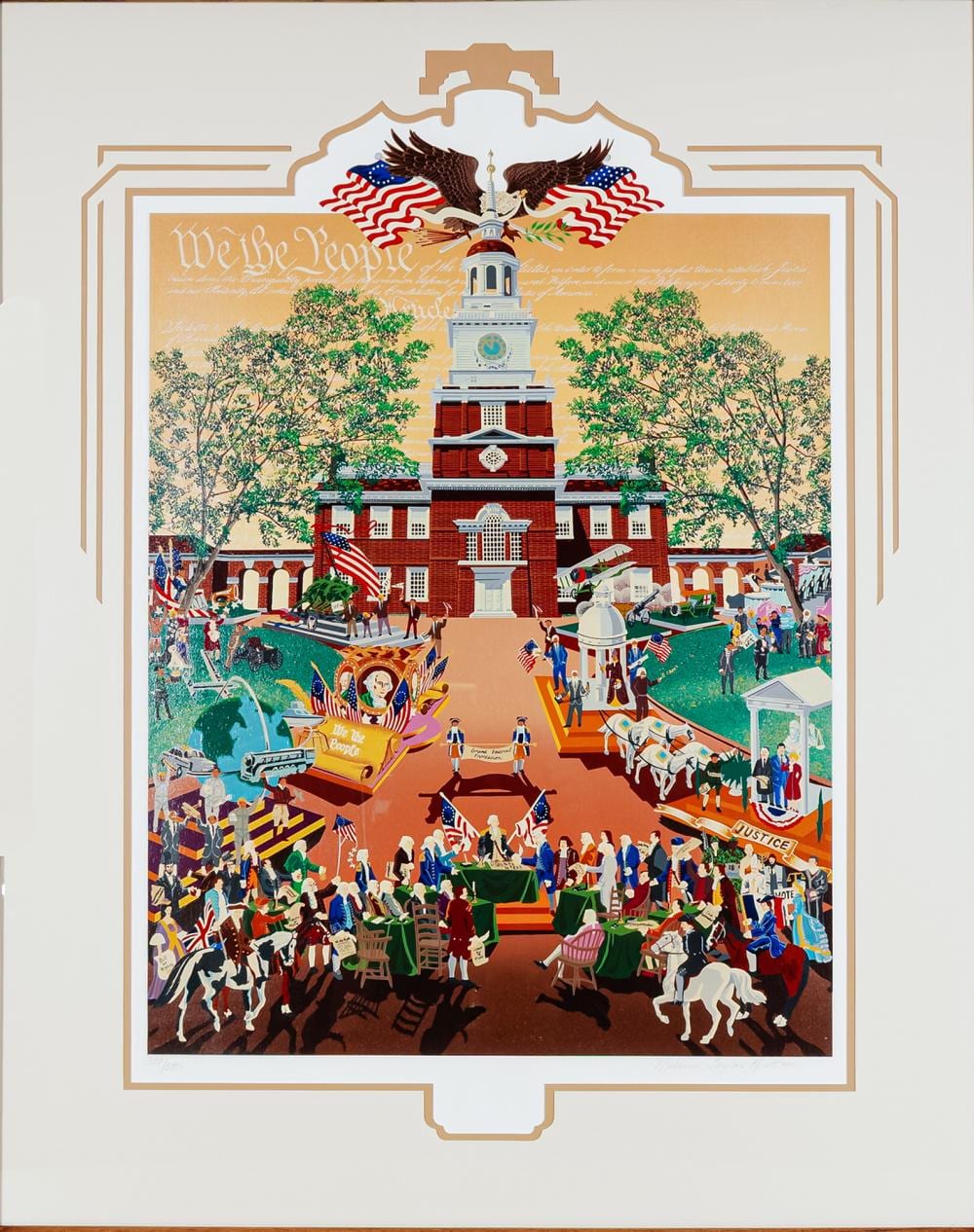 melanie taylor kent serigraph on paper we the people signed numbered · Lion and Unicorn · 2025-10-02 Melanie Taylor Kent comparable auction result: melanie taylor kent serigraph on paper we the people signed numbered