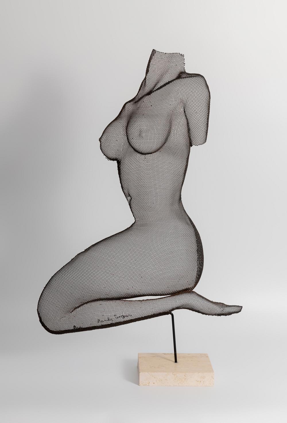 Randy Cooper comparable auction result: randy cooper united states 1942 female torso wire mesh sculpture signed