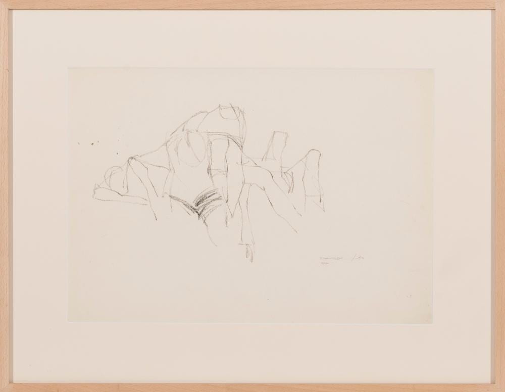 Luís Dourdil comparable auction result: lu s dourdil grafite sobre papel dim aprox 28 x 40 cm