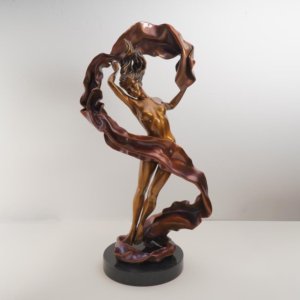 Jerry Joslin comparable auction result: jerry joslin original bronze sculpture windswept signed numbered