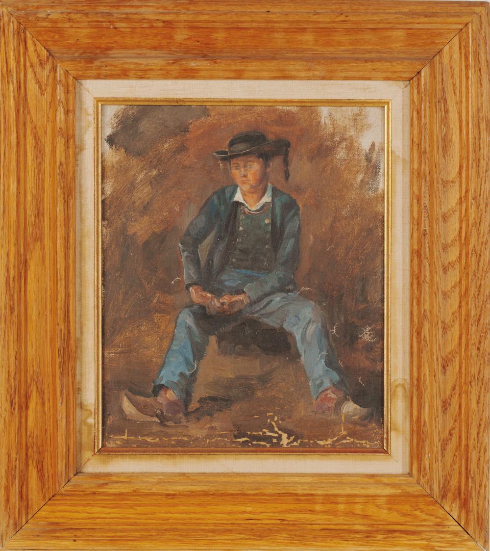 Walter Lofthouse Dean comparable auction result: walter lofthouse dean 1854 1912 seated man