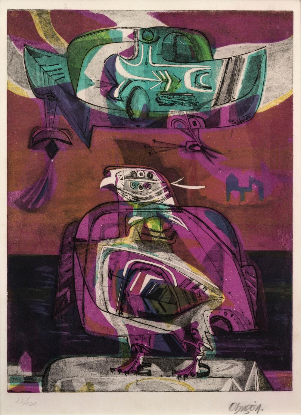 Alejandro Obregón - Palombes, 1956 comparable sale