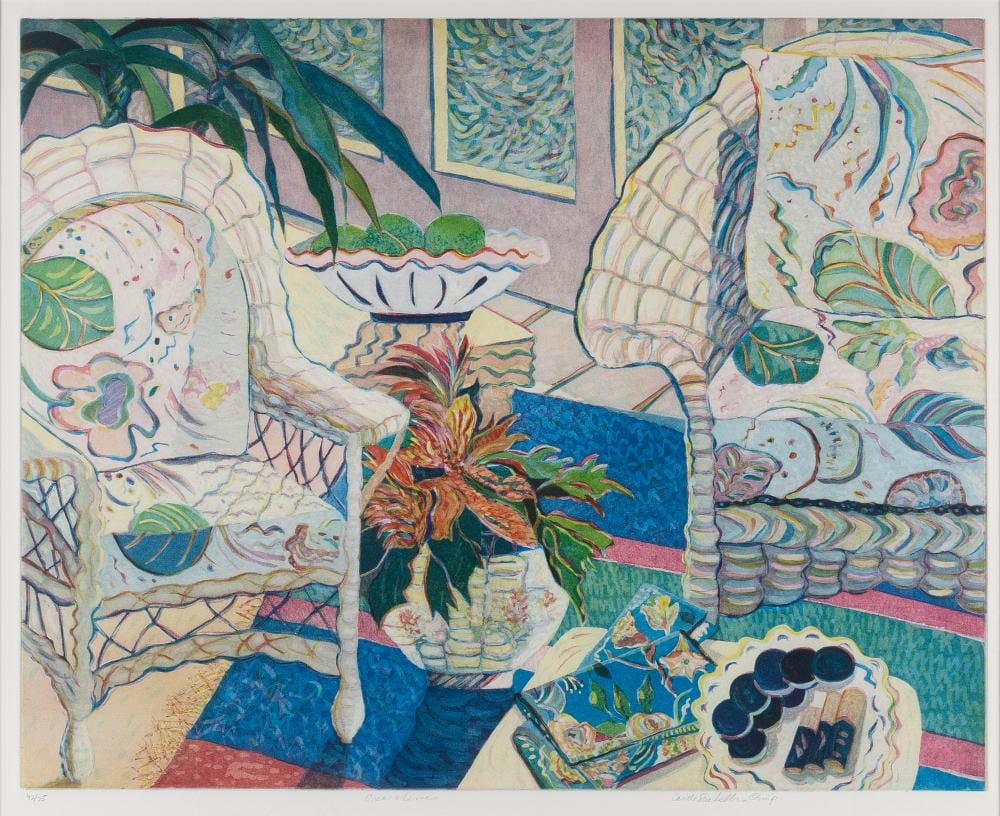 Carole Sue Lebbin comparable auction result: carole sue lebbin washington d c 1948 oreos and limes color aquatint 22 5 x 28 25 framed 32 5 x 37 5