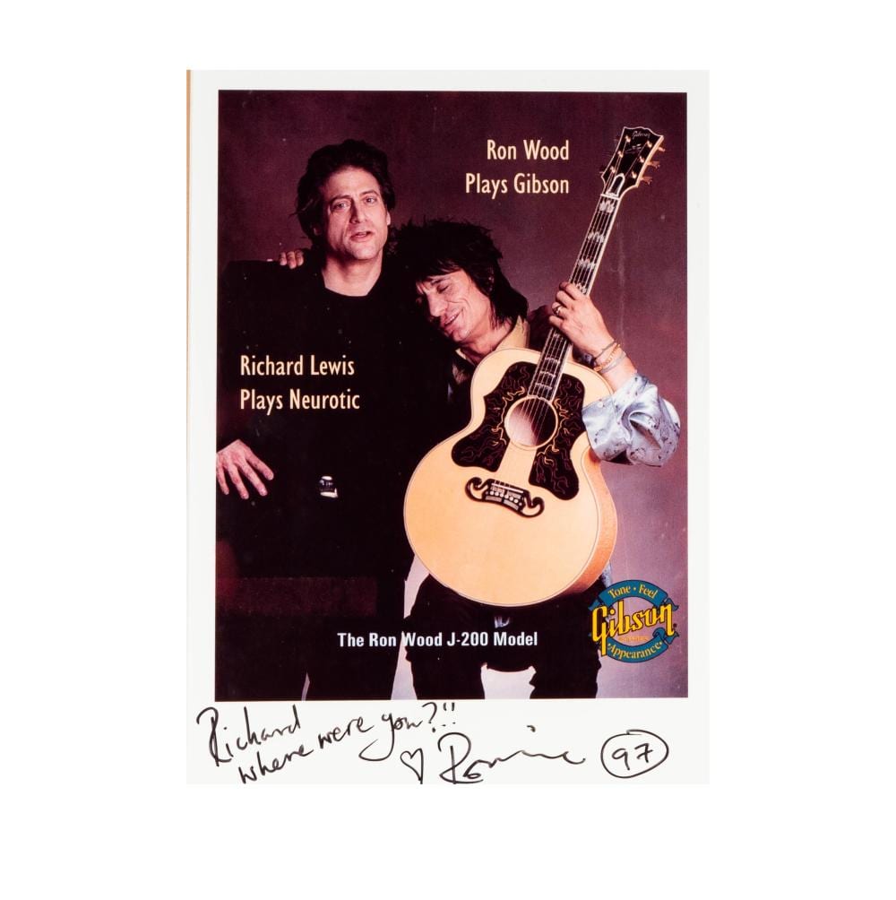 Henry Diltz comparable auction result: henry diltz photo shoot print with richard lewis and ron wood