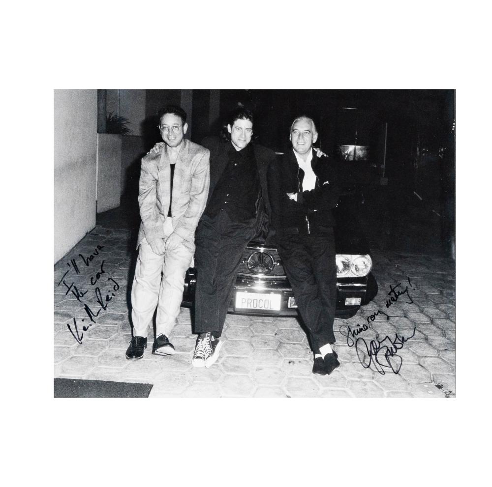 Richard Lewis comparable auction result: richard lewis keith reid and gary brooker signed photograph