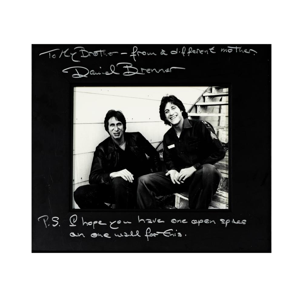 Richard Lewis comparable auction result: richard lewis and david brenner photo and signed frame