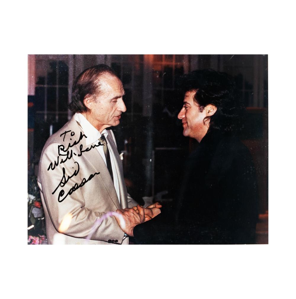 Richard Lewis comparable auction result: richard lewis and sid caesar signed photo