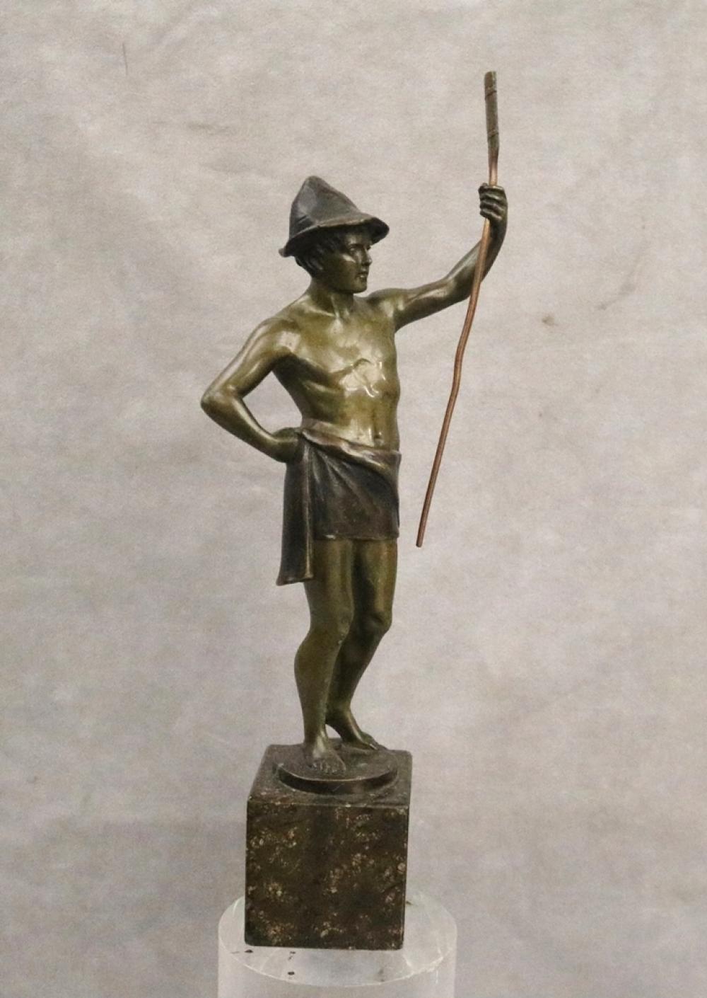Hans Keck comparable auction result: hans keck german 1875 1941 figure of oarsman late 19th early 20th century bronze presented on a granite base