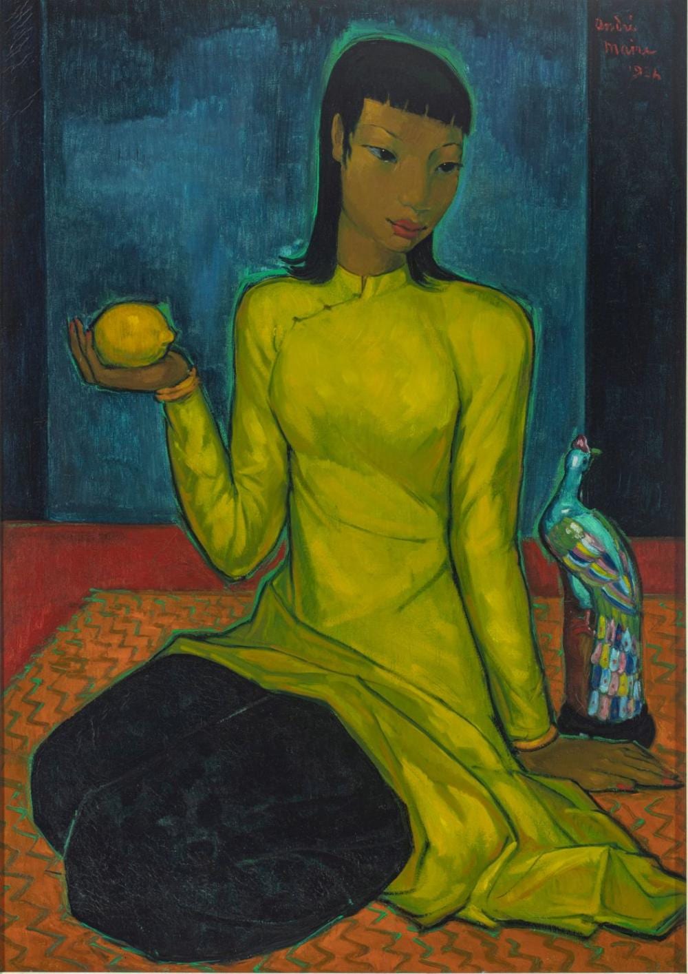 André Maire comparable auction result: andr maire french 1898 1984 oil on canvas 1954 la veuve chinoise h 36 w 26 frame size h 45 w 34