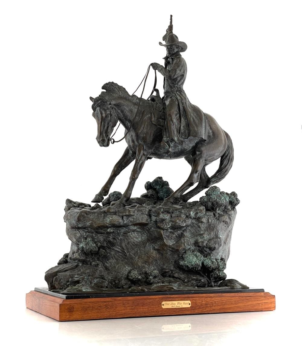 mehl lawson three shots if found bronze sculpture · Bradford's · 2025-11-09 Mehl Lawson comparable auction result: mehl lawson three shots if found bronze sculpture