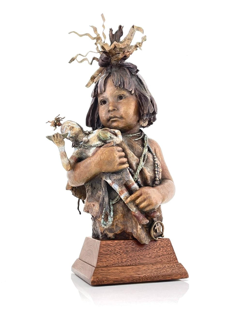 John Coleman comparable auction result: john coleman little hopi clowns bronze sculpture