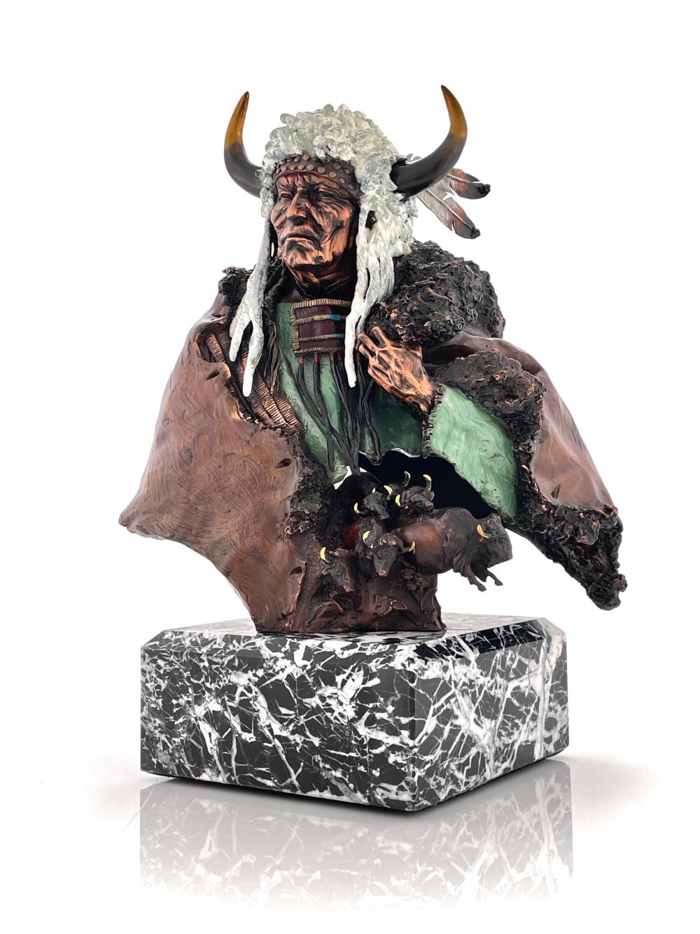 David Lemon comparable auction result: david lemon vacant thunder bronze sculpture