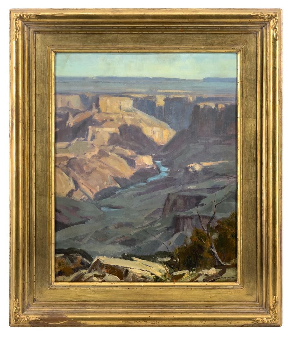 scott christensen grand canyon morning oil on board · Bradford's · 2025-11-09 Scott Christensen comparable auction result: scott christensen grand canyon morning oil on board