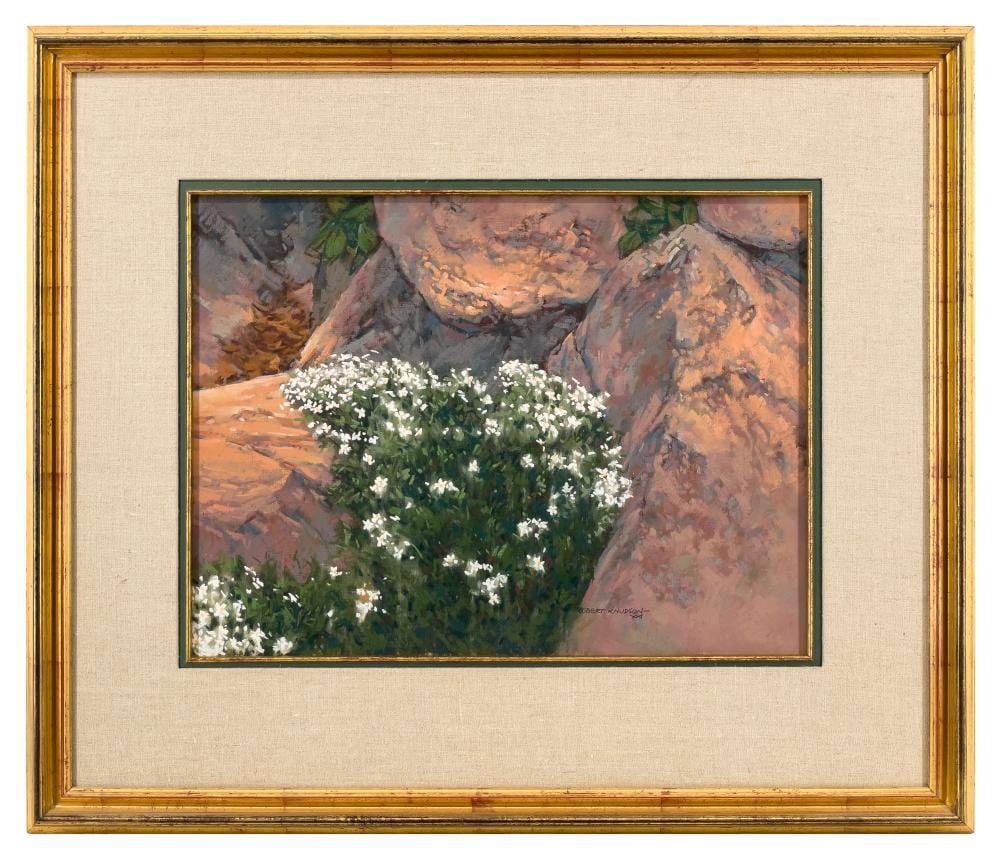 robert knudson high mountain beauties pastel on board · Bradford's · 2025-11-09 Robert Knudson comparable auction result: robert knudson high mountain beauties pastel on board