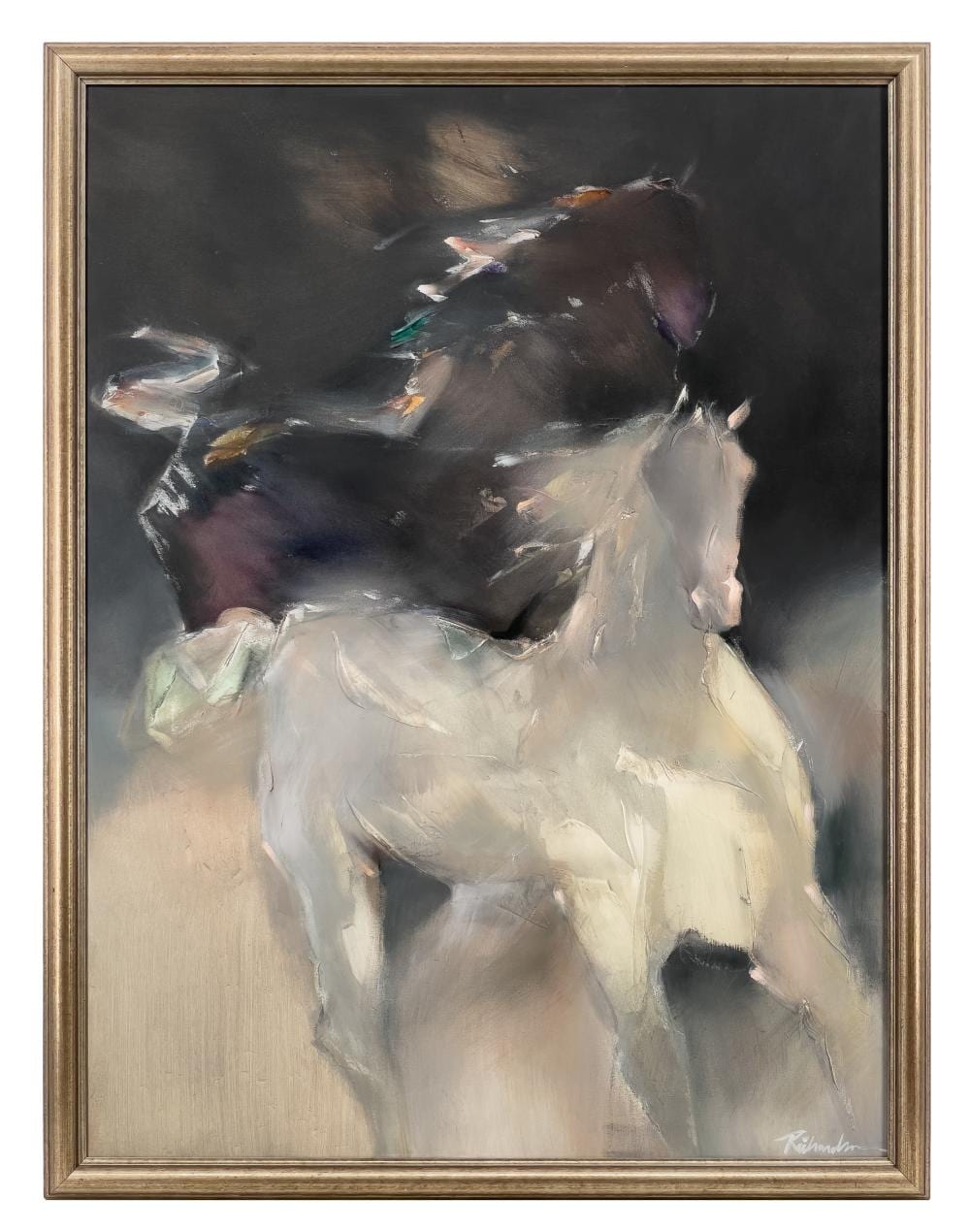 Jean Richardson comparable auction result: jean richardson midnight talismen oil on canvas