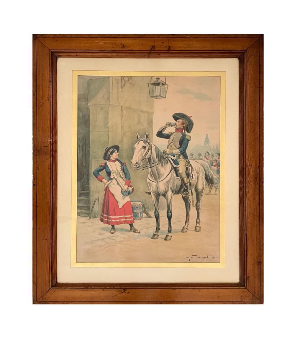 Eugène Chaperon comparable auction result: eug ne chaperon 1857 1938 le cavalier et la cant
