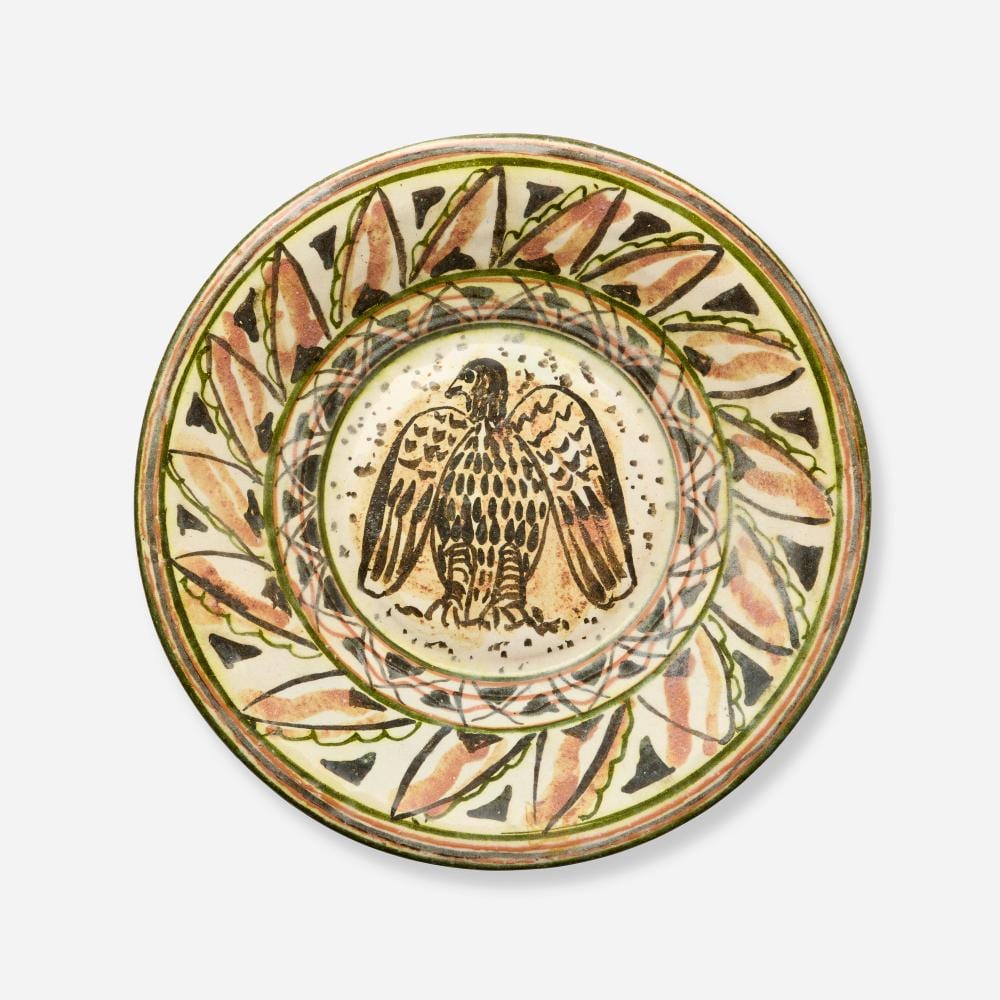Carl Walters comparable auction result: carl walters plate with eagle
