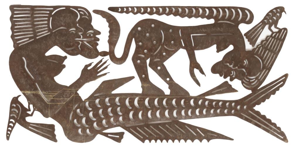 Serge Jolimeau comparable auction result: serge jolimeau haitian haiti mermaids centaur
