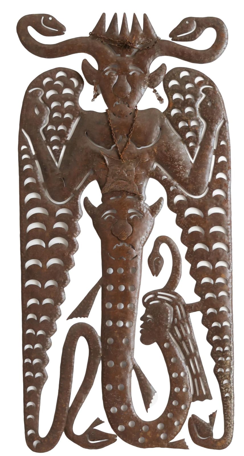 Serge Jolimeau comparable auction result: serge jolimeau haitian haiti agoue loa circa 1990 s