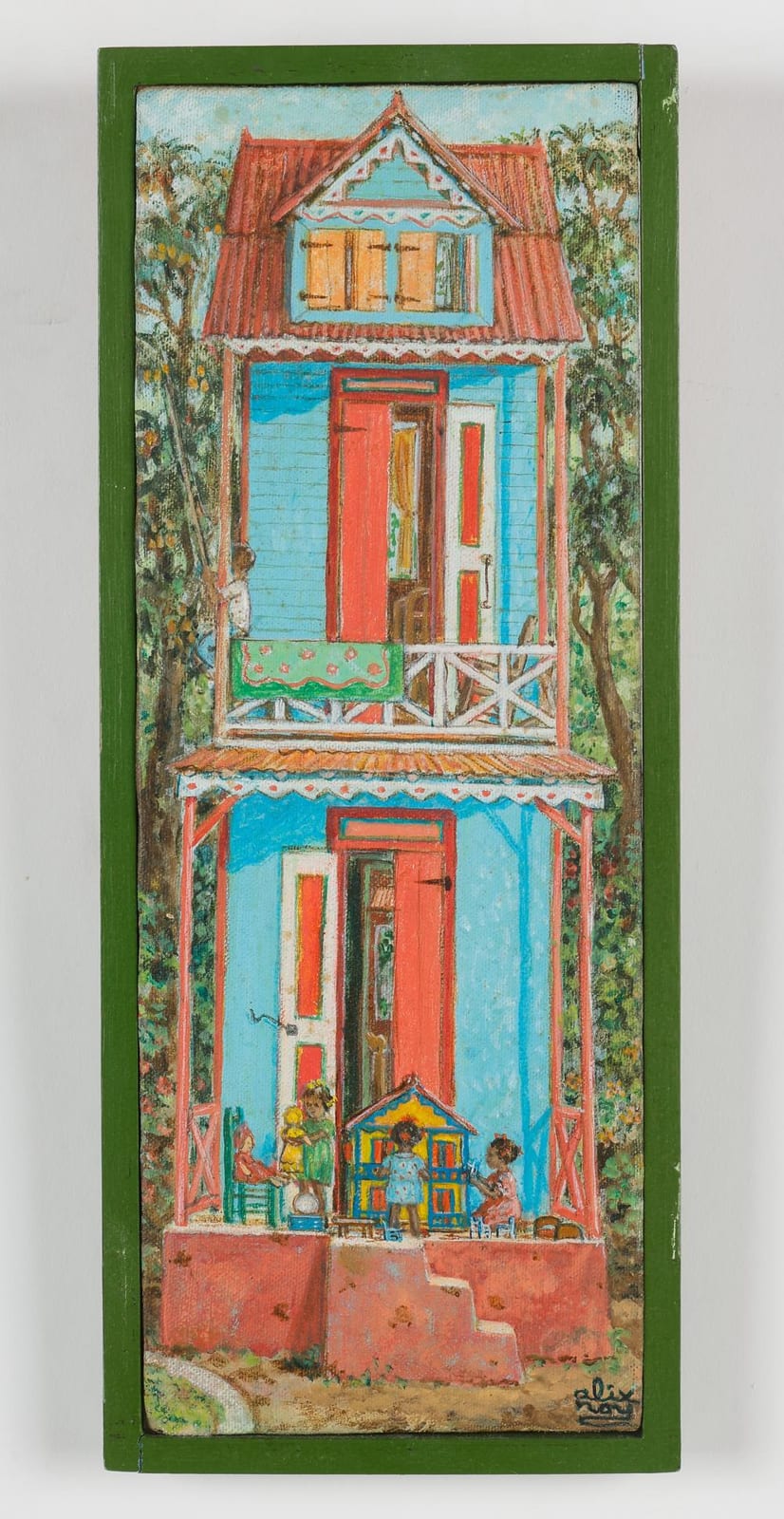 Alix Roy comparable auction result: alix roy haitian haiti doll house playing circa 1970 s