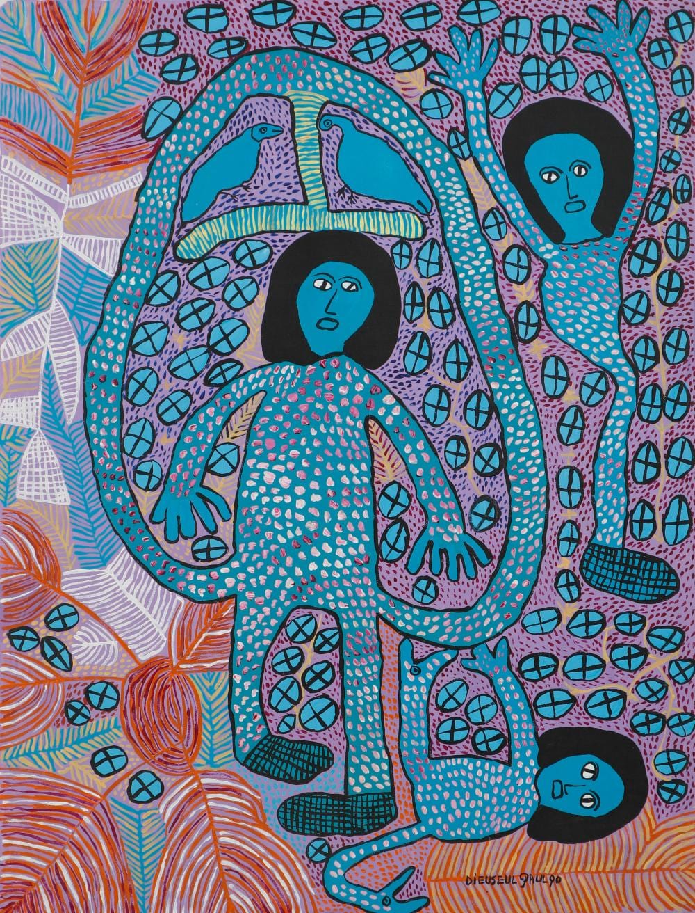 Paul Dieuseul comparable auction result: paul dieuseul haitian haiti loas saint soleil