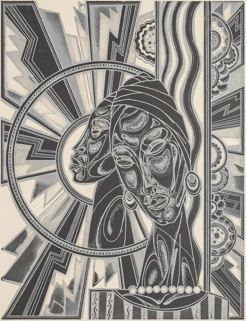 Eldzier Cortor comparable auction result: eldzier cortor 1916 2015 compositional study no iii